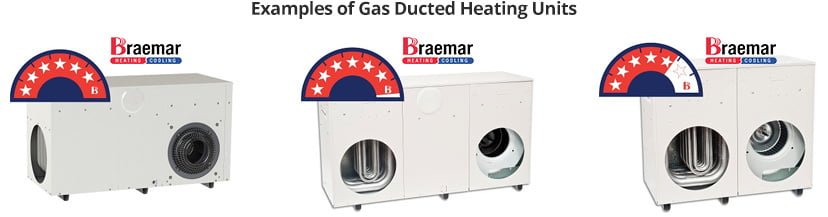 gas ducted heating units